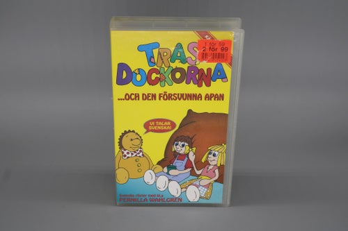Trasdockorna och den försvunna apan - Tecknat (VHS)