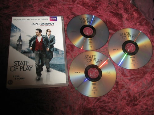 DEN TREDJE MAKTEN - STATE OF PLAY (JAMES MCAVOY,BILL NIGHY) 3-DISC DVD