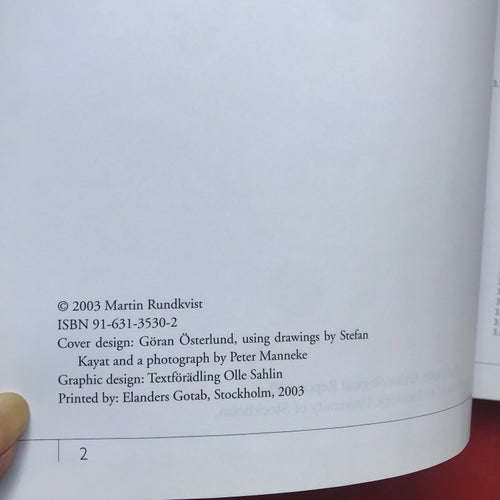 BARSHALDER 1 Martin Rundkvist 2003