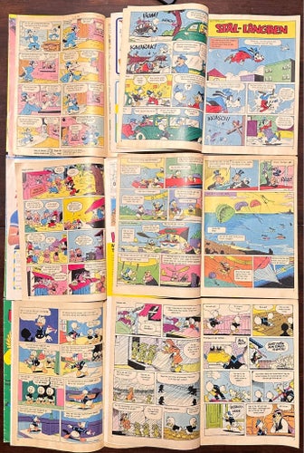 Kalle Anka & C:o tidningar från 1970-1979, 9 st.