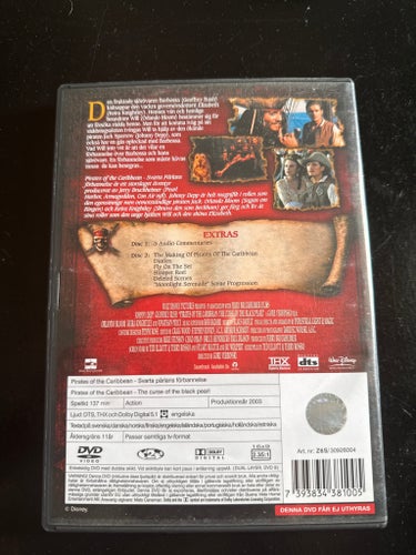 Pirates of the Caribbean - Svarta Pärlans Förbannelse (DVD)