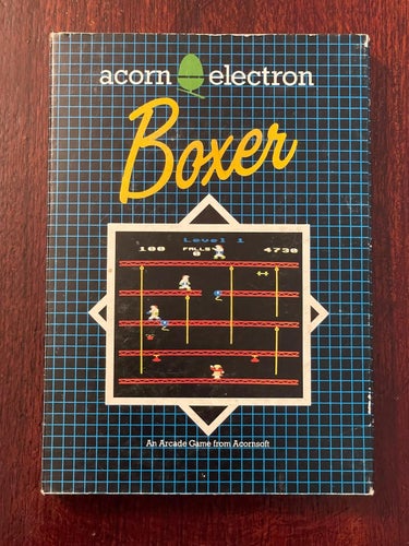 Acorn Electron Spel Game - Boxer - Mycket Fint Skick - Super Rare