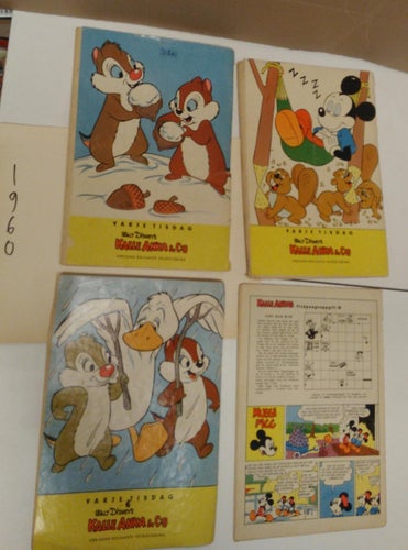 Samling Walt Disney's Kalle Anka & Co 1960 flera nummer 4 styck