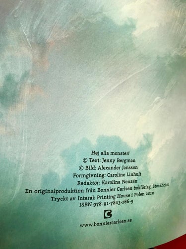 HEJ ALLA MONSTER! Jenny Bergman 2019