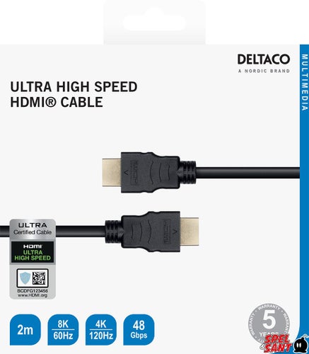 Deltaco Ultra High Speed HDMI 2.1b Kabel 2m