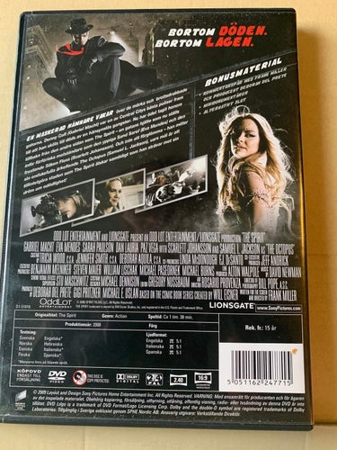 The Spirit, Dvd