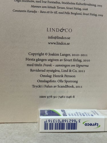 Sanningen om Lögnerna av Frank Andersson, bok, Fine