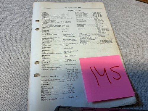 Bilarbetarens ABC Chrysler 1956,1958