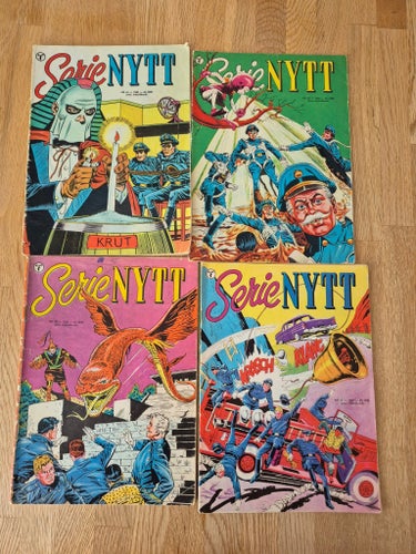 SerieNytt 4 st från 1960 nr 37,38,42 och 43