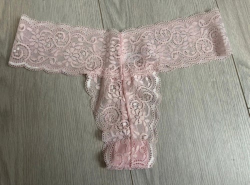 Helt nya rosa spetstrosor, storlek M