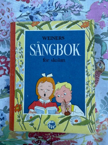 Sångbok för skolan Del I och II av And. Weiner och John Nørrman, 1954 Vintage