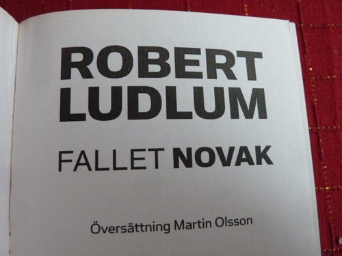FALLET NOVAK, ROBERT LUDLUM, 2008, BOK, BÖCKER