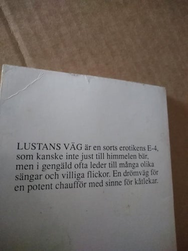 Lustans väg av Kurt Ehrling Very Good plus