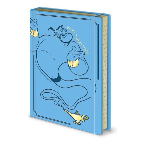 ALADDIN WRITE WISHES HERE PREMIUM A5 ANTECKNINGSBOK Merchandise Merch Disney