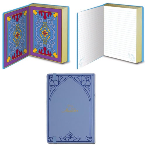 ALADDIN WRITE WISHES HERE PREMIUM A5 ANTECKNINGSBOK Merchandise Merch Disney