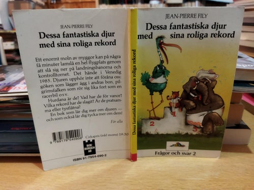 Dessa fantastiska djur med sina roliga rekord Jean-Pierre Fily. Bok. Very Fine+