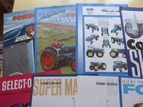 12 st. olika Ford och Fordson traktor poster