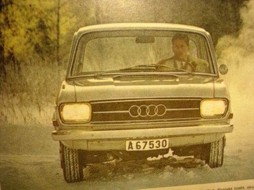 test av nya Audi från 1966