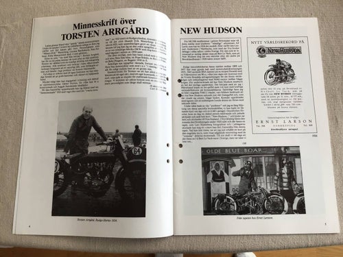 MED MOTORCYKEL DÅ OCH NU 2/92 MCHK,NEW HUDSON,BSA,MONARK,ARIEL.