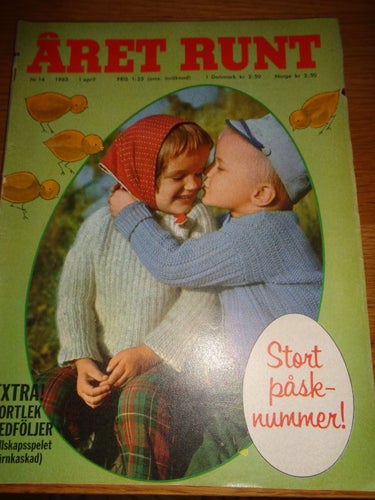 Året Runt nr14 1963 Stjärnkaskad kortlek spelkort, Bosse Högberg, Olle Länsberg,