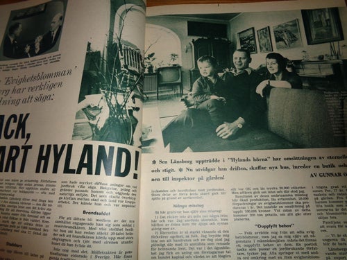 Året Runt nr14 1963 Stjärnkaskad kortlek spelkort, Bosse Högberg, Olle Länsberg,