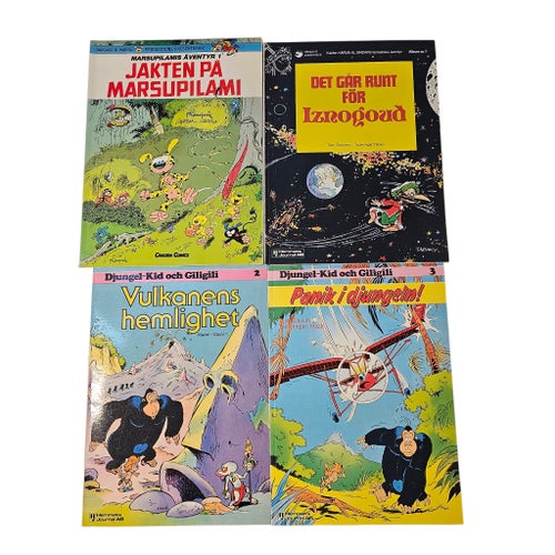 Seriealbum - 6 st (Marsupilami, Iznogoud m.fl)
