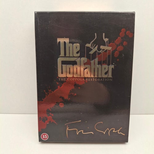 The Godfather x3 - Region 2, DVD-Box, Svensk text, Fint skick