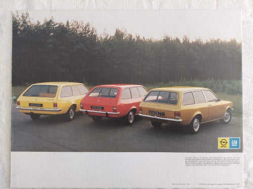 Opel Caravan Rekord Ascona Kadett 1975 ..
