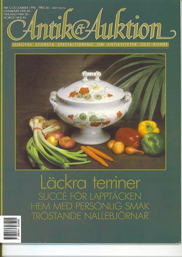 Antik & Auktion 12/1990 - Terriner, lapptäcken, nallebjörnar m m