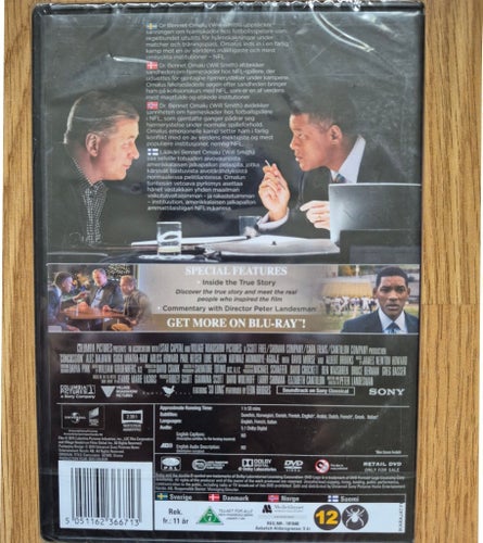 Concussion - Will Smith Ny/Inplastad