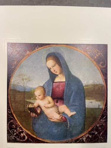 Raphael Santi, Madonna Conestablie, vattentryck från 1956, limiterad upplaga