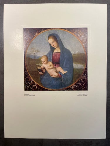 Raphael Santi, Madonna Conestablie, vattentryck från 1956, limiterad upplaga
