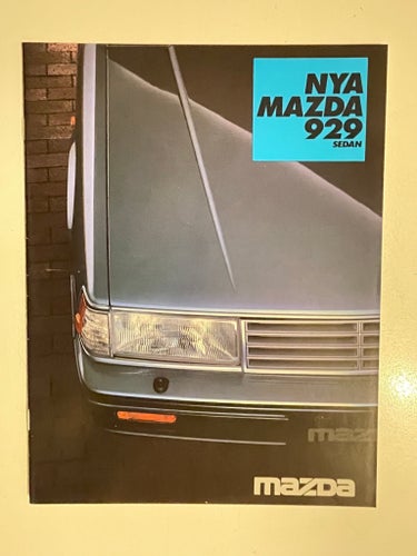 NYA MAZDA 929 SEDAN 1984 BROSCHYR 19 SID MKT FIN!