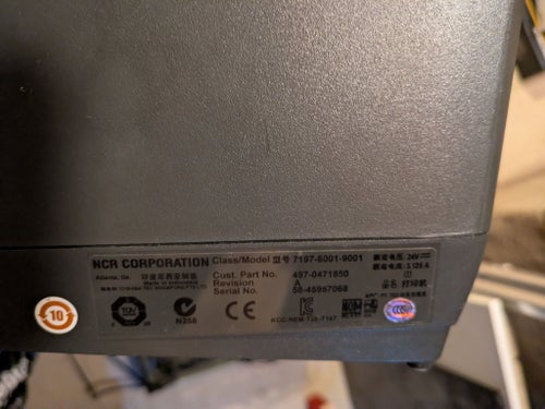 3 st NCR Kvittoskrivare / POS-skrivare