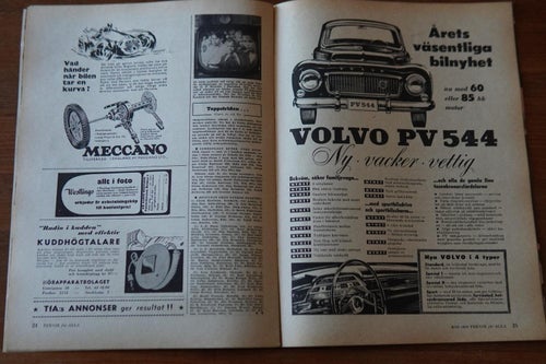 Teknik för alla 1958/20, SAAB 93B 93 b, PV 544 Sport