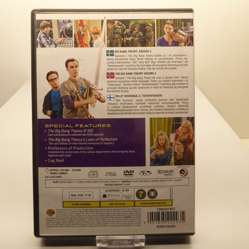 The Big Bang Theory Säsong 5 - Region 2, DVD-film, Svensk text, Fint skick