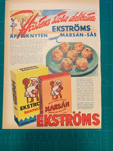 Retro-annons ”Höstens delikatess marsán-sås” från 1946 #reapåtradera