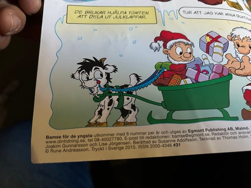 Bamse för de yngsta Vems är julklappen? Fine plus
