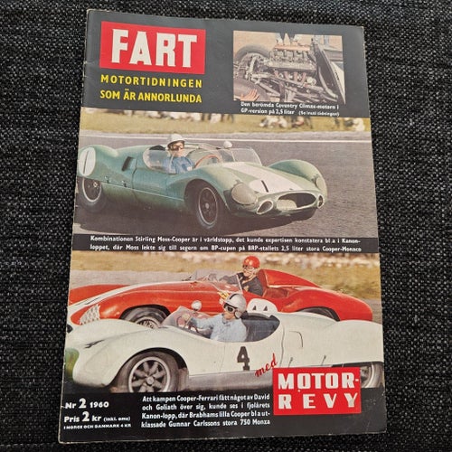 FART - Nr 2 år 1960 - Motortidningen som är annorlunda med MOTOR-REVY