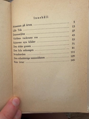 Prinsessan på ärten av H.C. Andersen, 1961