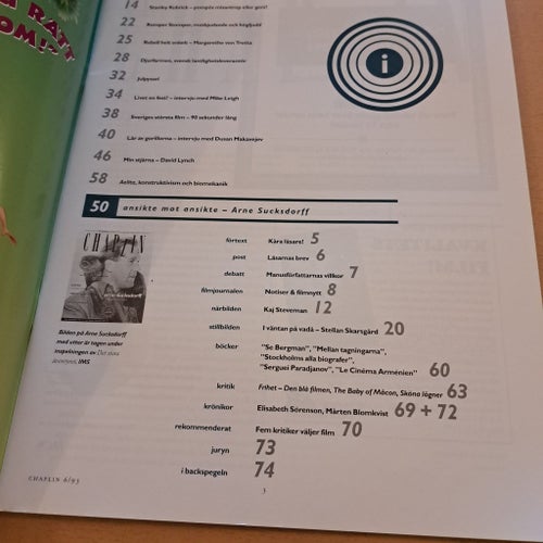 Chaplin - Sveriges ledande filmtidning, 1993