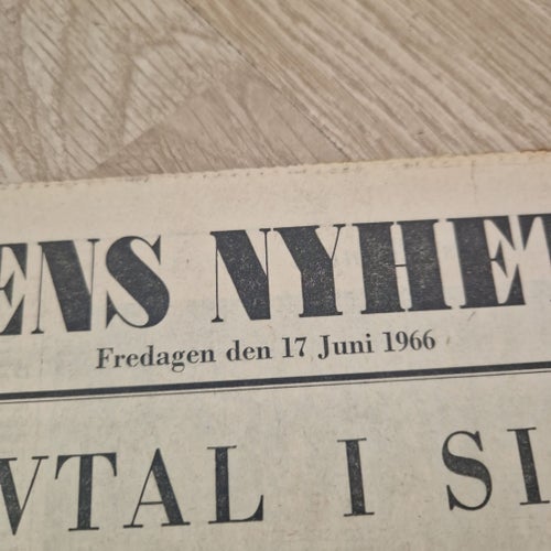 Dagens Nyheter från 1966