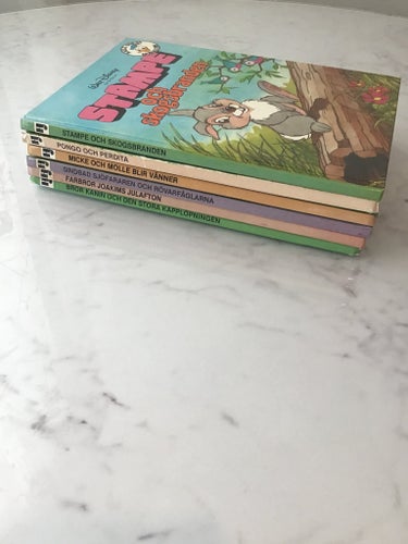 Walt Disney böcker från 1980 Talet 6st