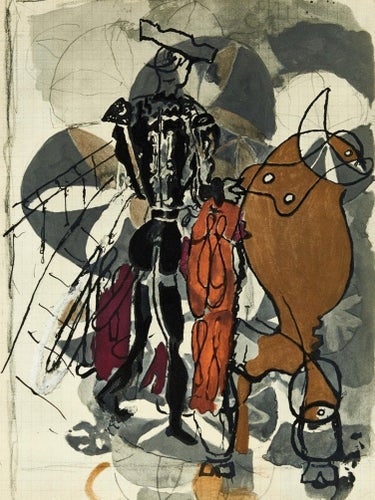 GEORGES BRAQUE - TOREO - FÄRGOFFSET - LITOGRAFI - 1950 - INRAMAD - MODERNISM