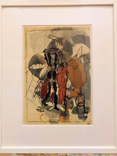 GEORGES BRAQUE - TOREO - FÄRGOFFSET - LITOGRAFI - 1950 - INRAMAD - MODERNISM