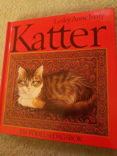 Bok Katter En Födelsedags-Bok Bredd 16,7 cm Höjd 17,7 cm