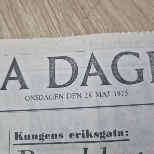Svenska Dagbladet 28 Maj 1975