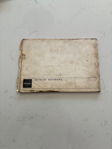INSTRUKTIONSBOK VOLVO 142/144/145