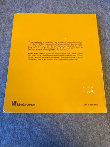 Borghild Arnér / Göran Sandén - Vi äro musikanter - Noter