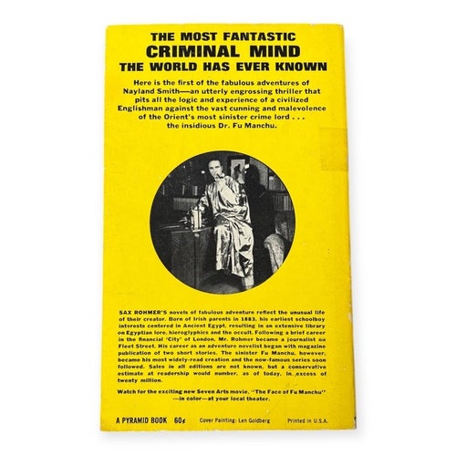 Sax Rohmer - The Insidious Dr Fu Manchu